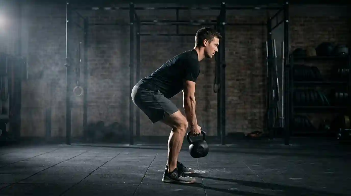 Kettlebell swing biomechanics