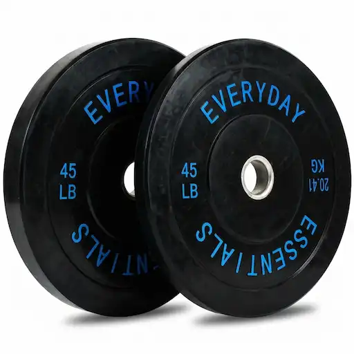 Fitvids 2-inch Olympic Bumper Plates rubber 10-55lb